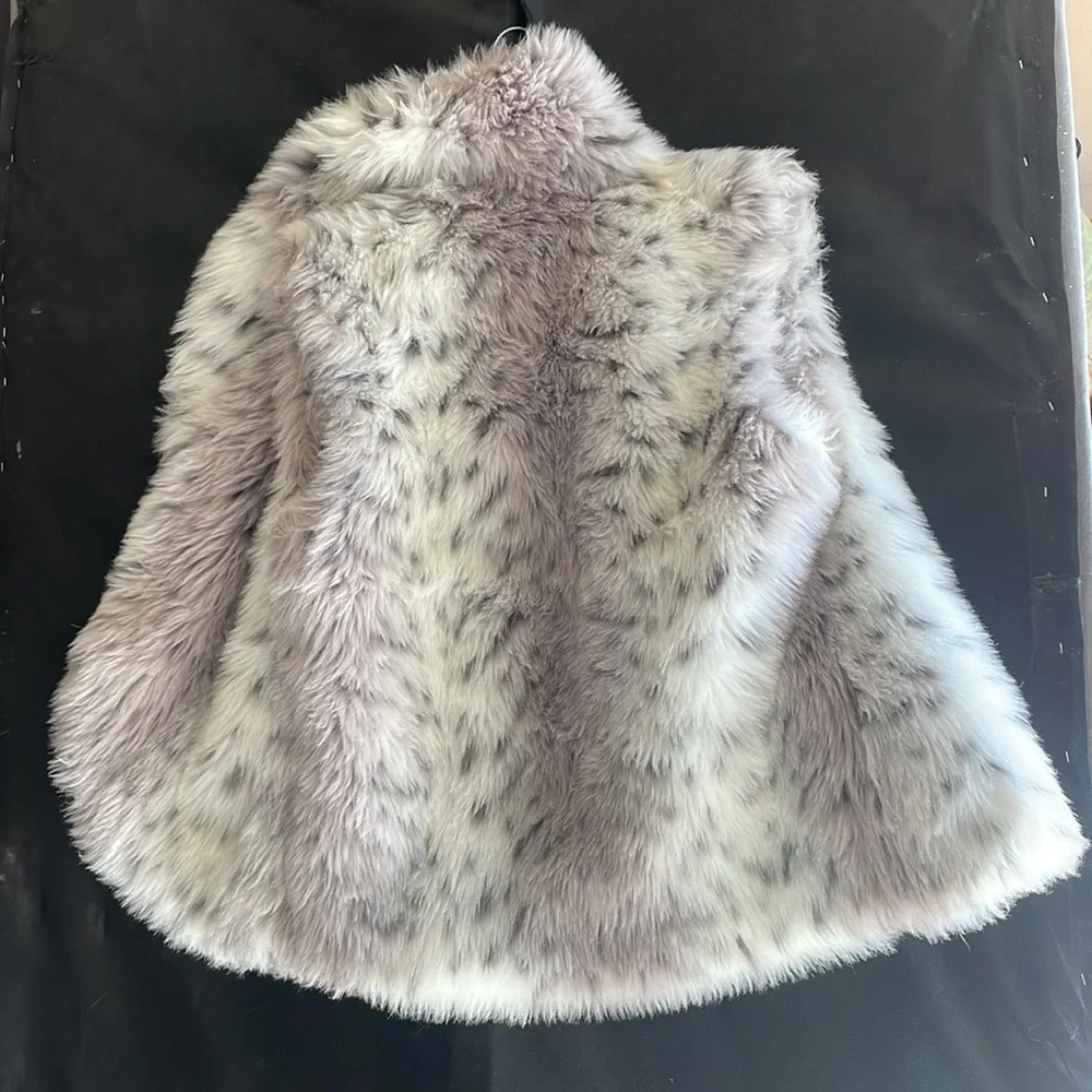 Vintage 90s Allen Schwartz Faux Fur Vest! Medium